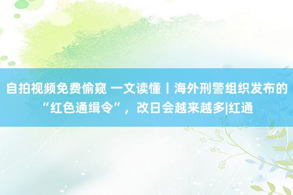 自拍视频免费偷窥 一文读懂丨海外刑警组织发布的“红色通缉令”，改日会越来越多|红通